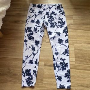 Floral Leggings, Women Size M